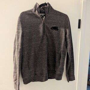 Roots Large Brown 1/4 Zip Sweater